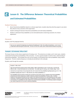 Lesson 8: The Difference Between Theoretical
