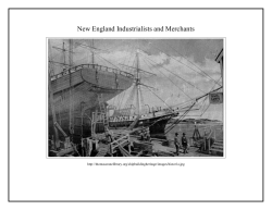New England Industrialists and Merchants Placard