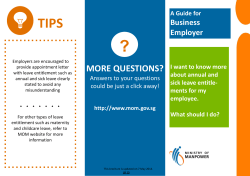 I want to know more about my employee`s leave entitlements