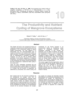 10 The Productivity and Nutrient Cycling of Mangrove Ecosystems