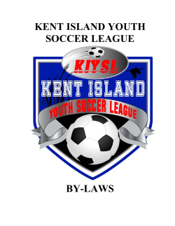 KIYSL By-Laws 2015 - Kent Island Youth Soccer League