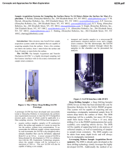 Sample Acquisition Systems for Sampling the Surface Down To 10
