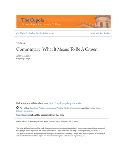 Commentary: What It Means To Be A Citizen