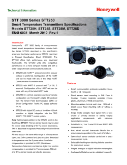 STT 3000 Series STT250 Smart Temperature Transmitters