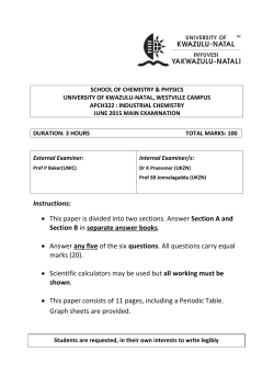 Instructions: • This paper is divided into two sections. Answer
