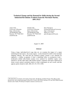 Technical Change and the Demand for Skills during the Second