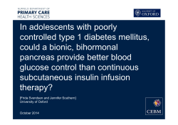 In adolescents with poorly controlled type 1 diabetes mellitus, could