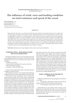 The influence of wind, wave and loading condition on