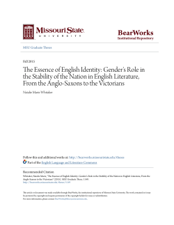 The Essence of English Identity: Gender`s Role in the