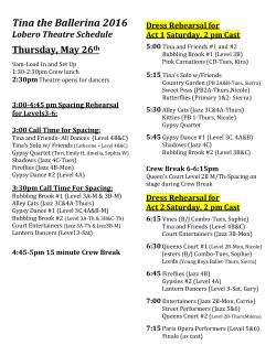 Tina the Ballerina 2016