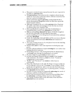 3. a. The poem contained many stanzas because the poet expected