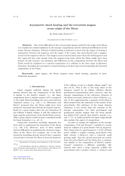 Asymmetric shock heating and the terrestrial - J