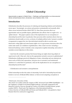 Global Citizenship