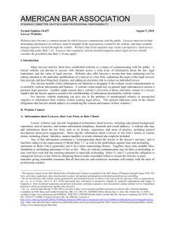 Formal Ethics Opinion 10-457