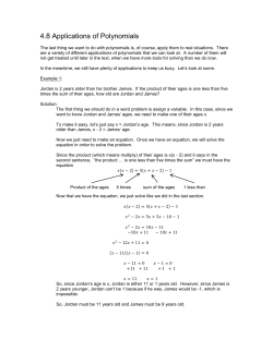4.8 Applications of Polynomials