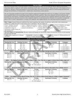 OUHSD Phase 1 Curriculum Map Grade 12