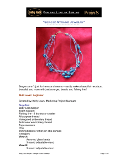 Serged Strand Jewelry