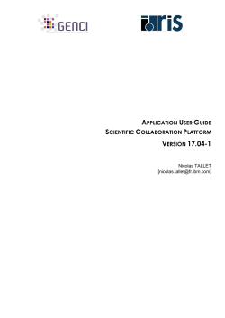 application user guide scientific collaboration platform