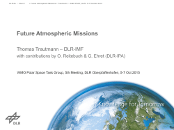 Future Atmospheric Missions