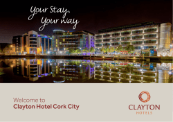 Clayton Hotel Cork City brochure