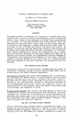 Fitting a Triangulation to Contour Lines