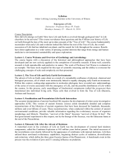 Fouke OLLI Course Syllabus