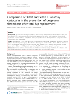 Comparison of 3,000 and 5,000 IU aXa/day certoparin in the