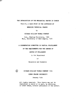 introduction of the mechanical reaper