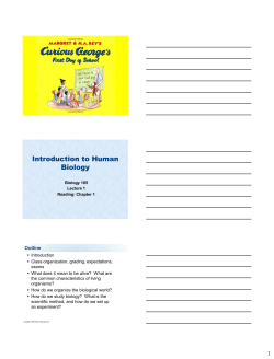 Introduction to Human Biology