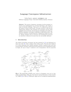 Language Convergence Infrastructure