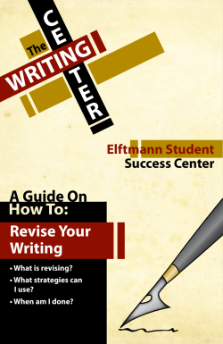 Revise Your Writing - Dunwoody College of Technology