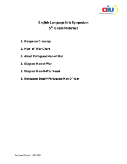 English Language Arts Symposium 5 Grade Materials