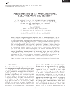 performance of an automatic ball balancer with dry friction