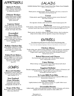 6c/w6 M - Oneonta Menus