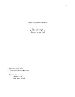 The Basic Emotions in Dreaming Daisy //Gamxam&ucirc;s Department of