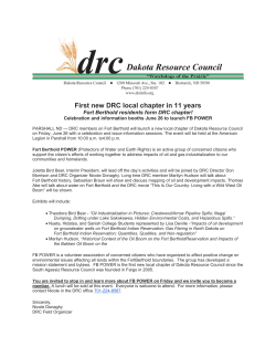 First New DRC Affiliate in 11 Years Launches on Fort Berthold