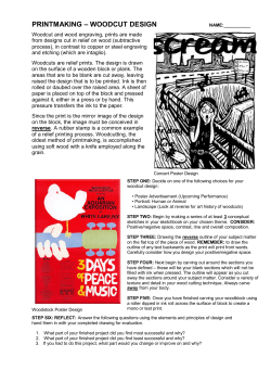 PRINTMAKING &ndash; WOODCUT DESIGN