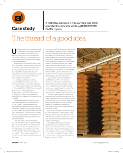 The thread of a good idea