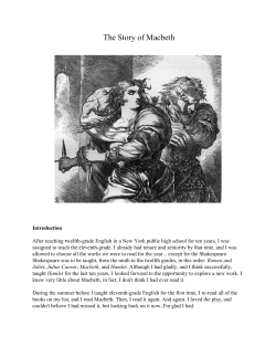 Copy of The Story of Macbeth
