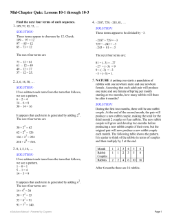 Mid-Chapter Quiz: Lessons 10-1 through 10-3