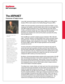 The ARPANET