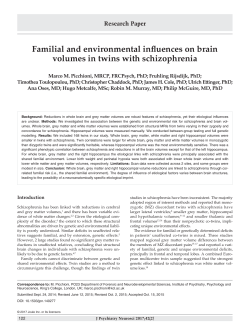 Familial and environmental influences on brain volumes in twins
