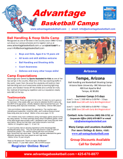 camp flyer - Advantage Basketball Camps