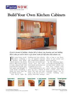 Build Your Own Kitchen Cabinets
