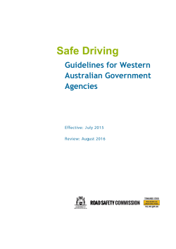 Safe Driving - Department of Finance