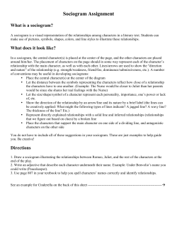 Sociogram Assignment