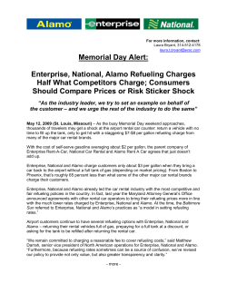 Enterprise, National, Alamo Refueling Charges Half What
