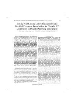 Timing Yield-Aware Color Reassignment and Detailed Placement