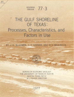 The Gulf shoreline of Texas - University of Texas Libraries