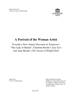 A Portrait of the Woman Artist - Ghent University Library